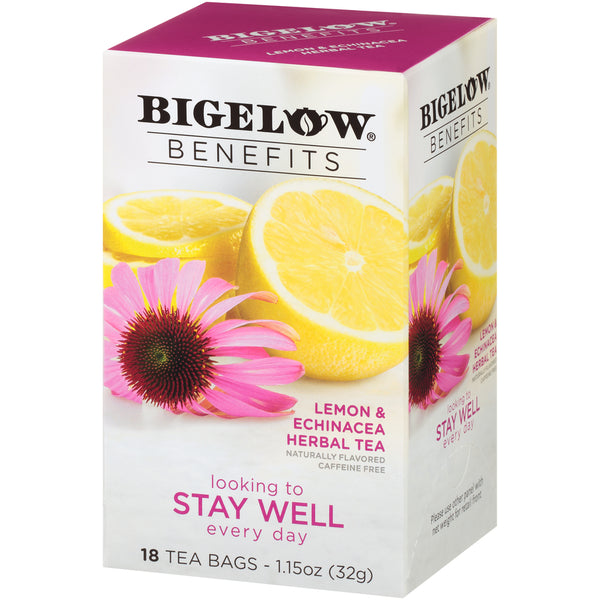 Bigelow Benefits Stay Well Lemon and Echinacea Tea 18ct Buy Coffee Canada