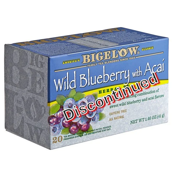 Bigelow Wild Blueberry Acai Herbal Tea 20ct