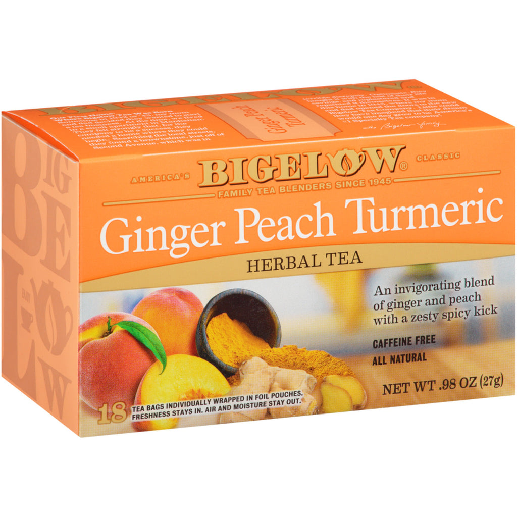 Bigelow Ginger Peach Turmeric Tea 18ct