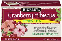 Bigelow Cranberry Hibicus Herbal Tea 20ct