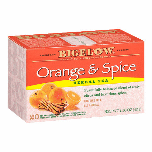 Bigelow Orange and Spice Herbal Tea 20ct