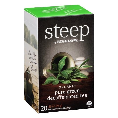 Bigelow STEEP Organic Green Tea Decaf 20ct