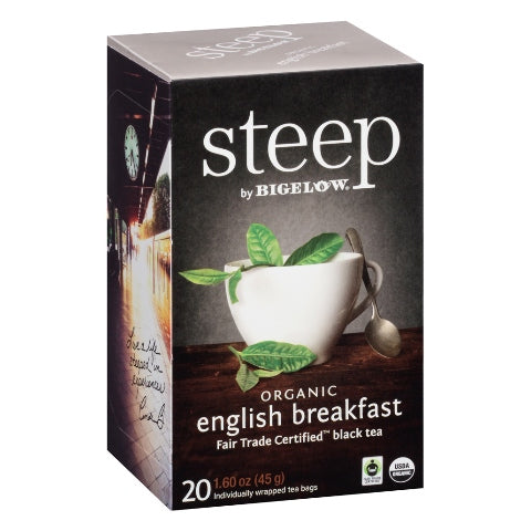 Bigelow STEEP Organic English Breakfast Tea 20ct