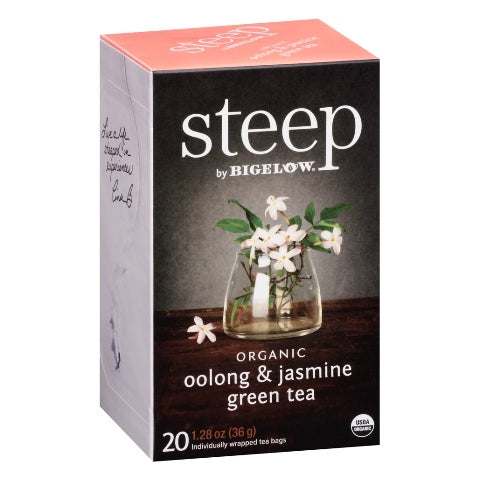 Bigelow STEEP Organic Oolong Jasmine Green Tea 20ct