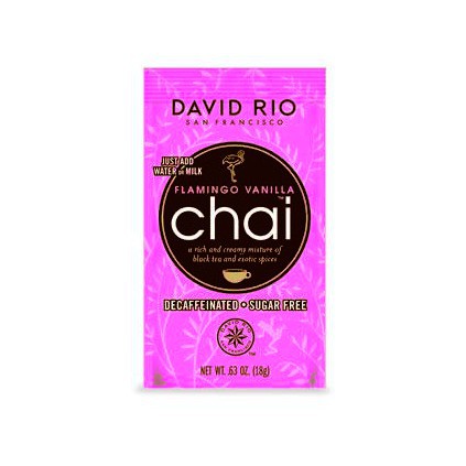 David Rio Sugar Free Decaf Flamingo Vanilla Chai 12 Pack
