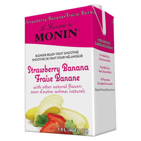 Monin Strawberry Banana Smoothie Mix 46 oz